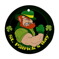 St  Patricks Day Round Ornament (two Sides)