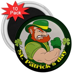 St  Patricks Day 3  Magnets (10 Pack)  by Valentinaart