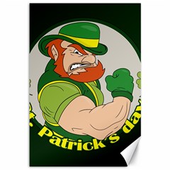 St  Patricks Day Canvas 12  X 18   by Valentinaart