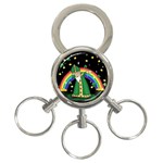  St. Patrick  Dabbing 3-Ring Key Chains Front