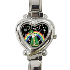  St  Patrick  Dabbing Heart Italian Charm Watch by Valentinaart