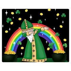  St  Patrick  Dabbing Double Sided Flano Blanket (medium) 