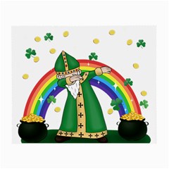  St  Patrick  Dabbing Small Glasses Cloth (2-side) by Valentinaart