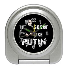 Squat Like Putin Travel Alarm Clocks by Valentinaart