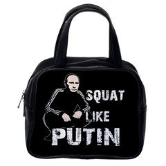 Squat Like Putin Classic Handbags (one Side) by Valentinaart