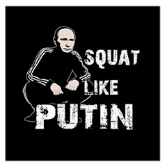 Squat Like Putin Large Satin Scarf (square) by Valentinaart