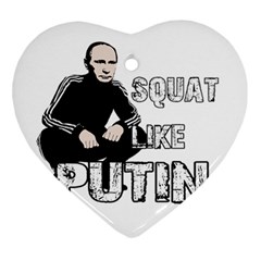 Squat Like Putin Ornament (heart)