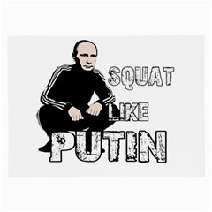 Squat Like Putin Large Glasses Cloth (2-side) by Valentinaart