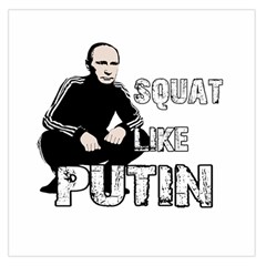 Squat Like Putin Large Satin Scarf (square) by Valentinaart