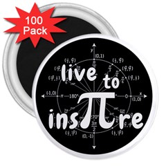 Pi Day 3  Magnets (100 Pack) by Valentinaart