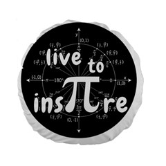 Pi Day Standard 15  Premium Round Cushions by Valentinaart