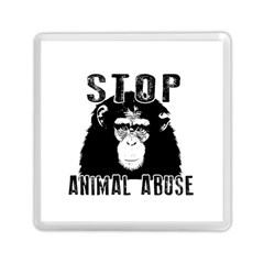 Stop Animal Abuse - Chimpanzee  Memory Card Reader (square)  by Valentinaart