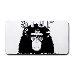 Stop Animal Abuse - Chimpanzee  Medium Bar Mats by Valentinaart