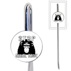 Stop Animal Abuse - Chimpanzee  Book Mark by Valentinaart