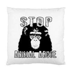 Stop Animal Abuse - Chimpanzee  Standard Cushion Case (one Side) by Valentinaart