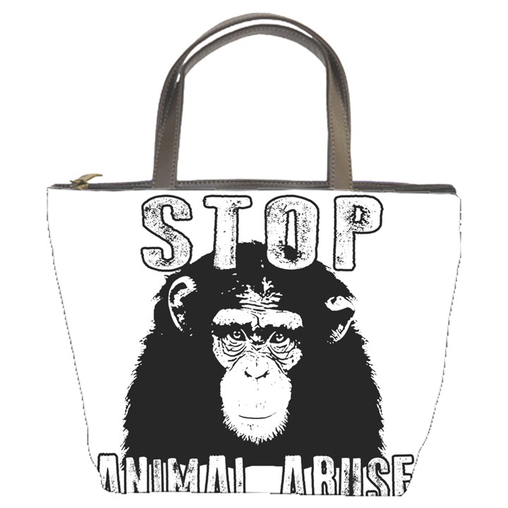 Stop Animal Abuse - Chimpanzee  Bucket Bags