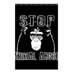 Stop Animal Abuse - Chimpanzee  Shower Curtain 48  X 72  (small) 