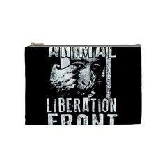 Animal Liberation Front - Chimpanzee  Cosmetic Bag (medium)  by Valentinaart