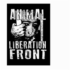 Animal Liberation Front - Chimpanzee  Large Garden Flag (two Sides) by Valentinaart