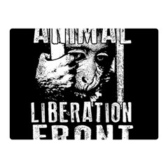 Animal Liberation Front - Chimpanzee  Double Sided Flano Blanket (mini)  by Valentinaart