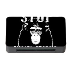 Stop Animal Testing - Chimpanzee  Memory Card Reader With Cf by Valentinaart