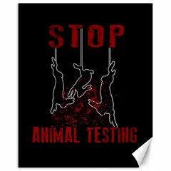 Stop Animal Testing - Rabbits  Canvas 16  X 20   by Valentinaart