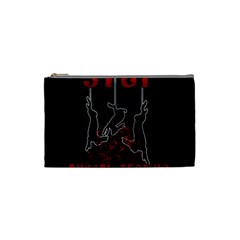 Stop Animal Testing - Rabbits  Cosmetic Bag (small)  by Valentinaart