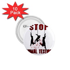 Stop Animal Testing - Rabbits  1 75  Buttons (10 Pack) by Valentinaart