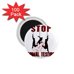 Stop Animal Testing - Rabbits  1 75  Magnets (100 Pack)  by Valentinaart