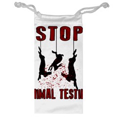 Stop Animal Testing - Rabbits  Jewelry Bag