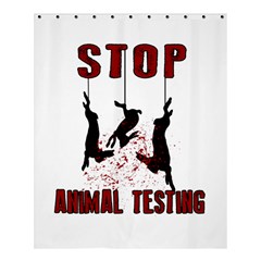 Stop Animal Testing - Rabbits  Shower Curtain 60  x 72  (Medium) 