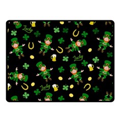 St Patricks Day Pattern Fleece Blanket (small)