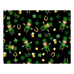St Patricks Day Pattern Double Sided Flano Blanket (large)  by Valentinaart