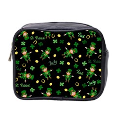 St Patricks Day Pattern Mini Toiletries Bag 2-side by Valentinaart