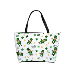 St Patricks Day Pattern Shoulder Handbags by Valentinaart