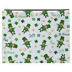 St Patricks Day Pattern Cosmetic Bag (xxxl)  by Valentinaart