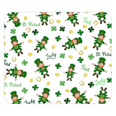 St Patricks Day Pattern Double Sided Flano Blanket (small)  by Valentinaart