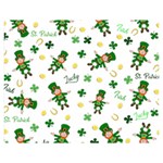 St Patricks day pattern Double Sided Flano Blanket (Medium)  60 x50  Blanket Back