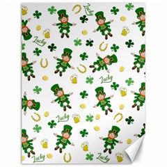 St Patricks Day Pattern Canvas 12  X 16   by Valentinaart