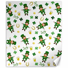 St Patricks Day Pattern Canvas 20  X 24   by Valentinaart