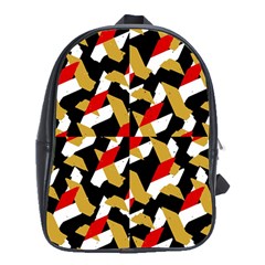 Colorful Abstract Pattern School Bag (xl) by dflcprints