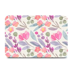 Purple And Pink Cute Floral Pattern Plate Mats