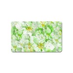 Light Floral Collage  Magnet (Name Card) Front