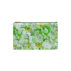 Light Floral Collage  Cosmetic Bag (small)  by dflcprints