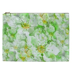 Light Floral Collage  Cosmetic Bag (xxl)  by dflcprints
