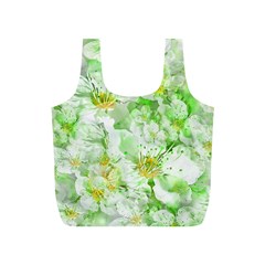 Light Floral Collage  Full Print Recycle Bags (s)  by dflcprints