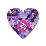 Purlpe Retro Pop Heart Magnet Front