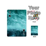 Green Ocean Splash Playing Cards 54 (Mini)  Front - Spade7