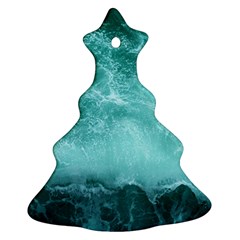 Green Ocean Splash Ornament (christmas Tree)  by snowwhitegirl