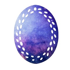 Galaxy Oval Filigree Ornament (two Sides) by snowwhitegirl